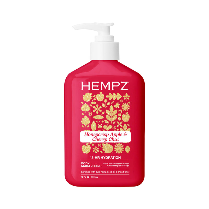 Hempz Honeycrisp Apple & Cherry Chai 12oz body moisturizer front bottle