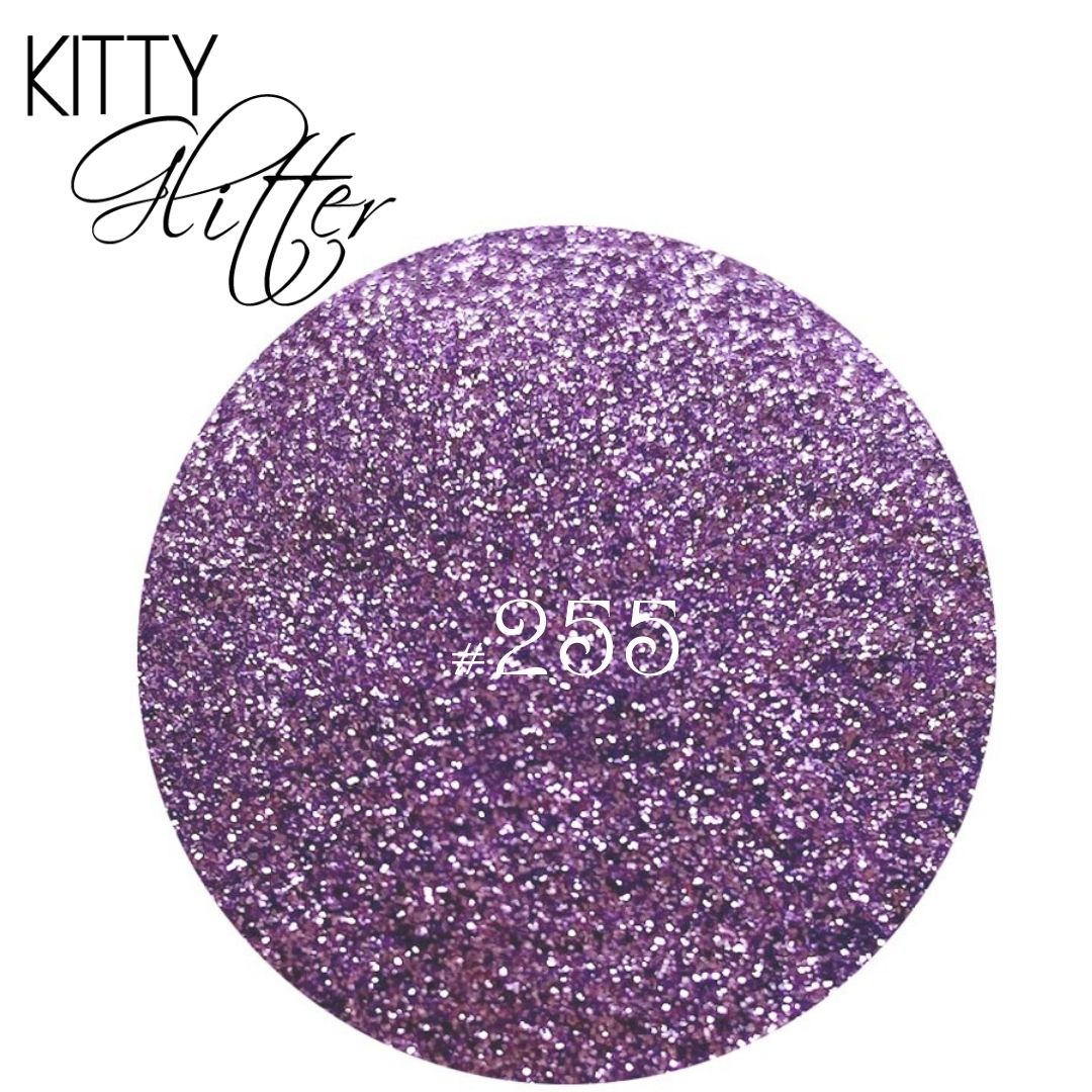 Phat Kat Kitty Glitter Lilac #255 5G loose nail glitter color swatch