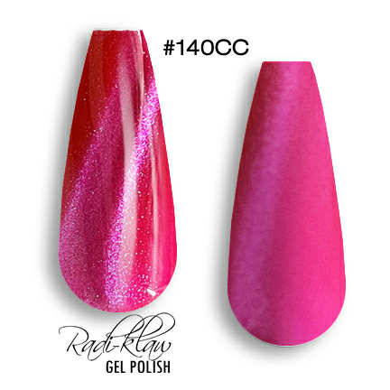 Phat Kat Gel Polish Neon Pink Cat Eye #140CC 10ml cat eye gel polish swatches
