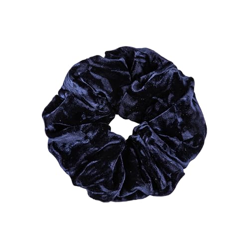 Nove Velvet Scrunchie Assorted Colors navy velvet hair scrunchie
