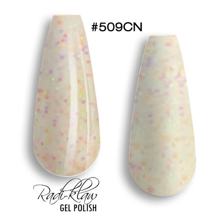 Phat Kat Gel Polish Confetti Yellow #509CN 10ml confetti gel polish color swatches