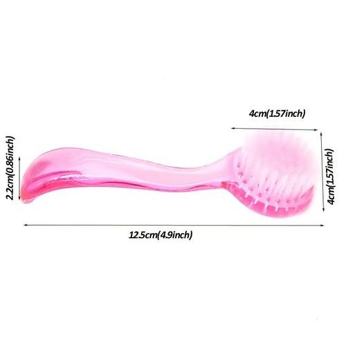 Nove Nail Scrub Brush (With Cap) 1pc Purple nail scrub brush product view 5