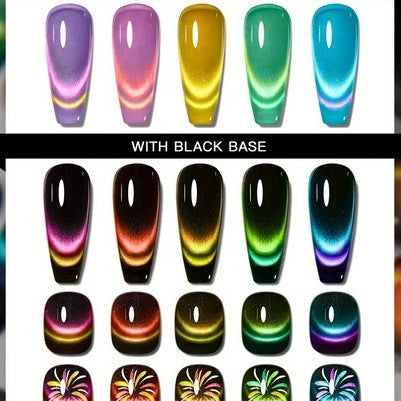 Coconoir Beauty Cat Eye Black cat eye gel colour chart