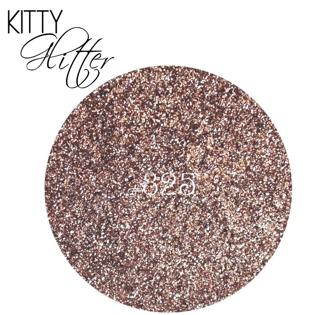 Phat Kat Kitty Glitter Pewter #825 5G loose nail glitter color swatch