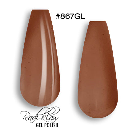 Phat Kat Gel Polish Brown Glass Gel #867GL 10ml glass gel polish color swatches