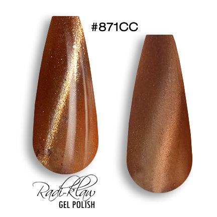 Phat Kat Gel Polish Crystal Cat Eye #871CC 10ml cat eye gel polish swatches