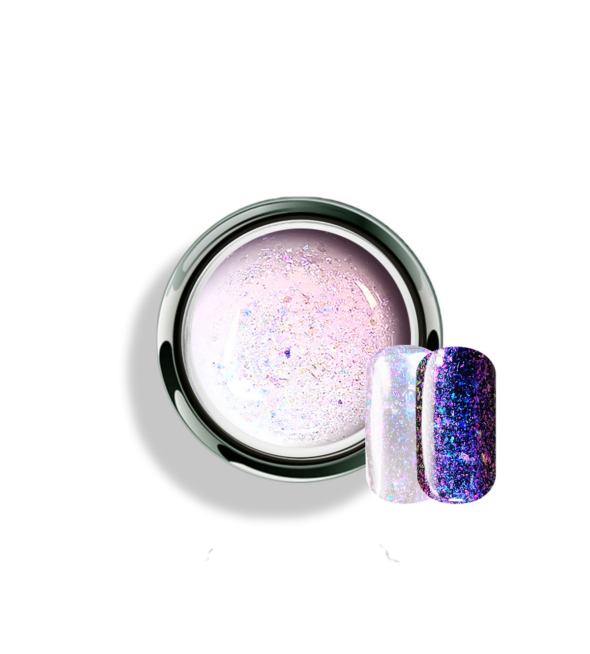 Akzentz Gel-Play Shifter Miami Heat professional nail art gel in open jar