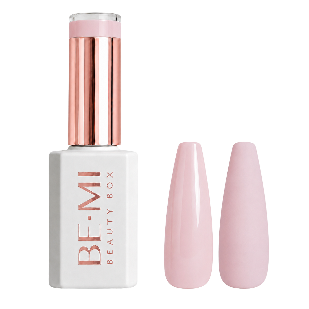 BEMI Beauty Box Creami Sheer Nudity SN01 15ml gel polish bottle and colour swatches