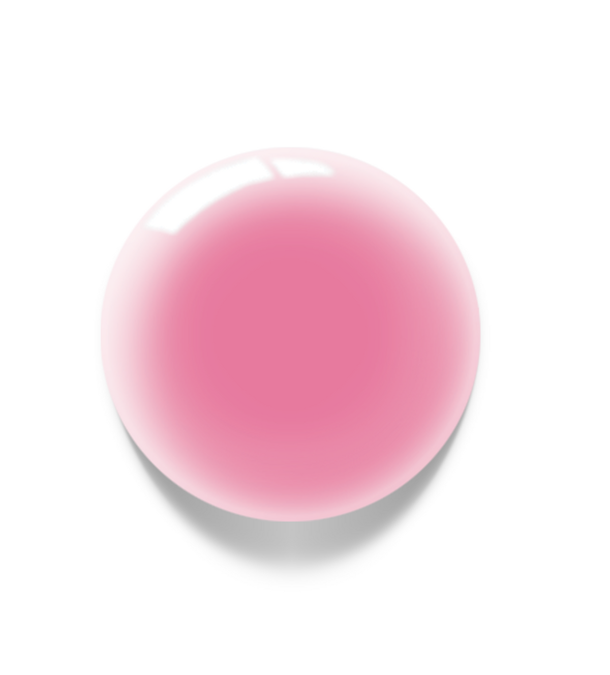 Akzentz Luxio Lipgloss large round gel color swatch