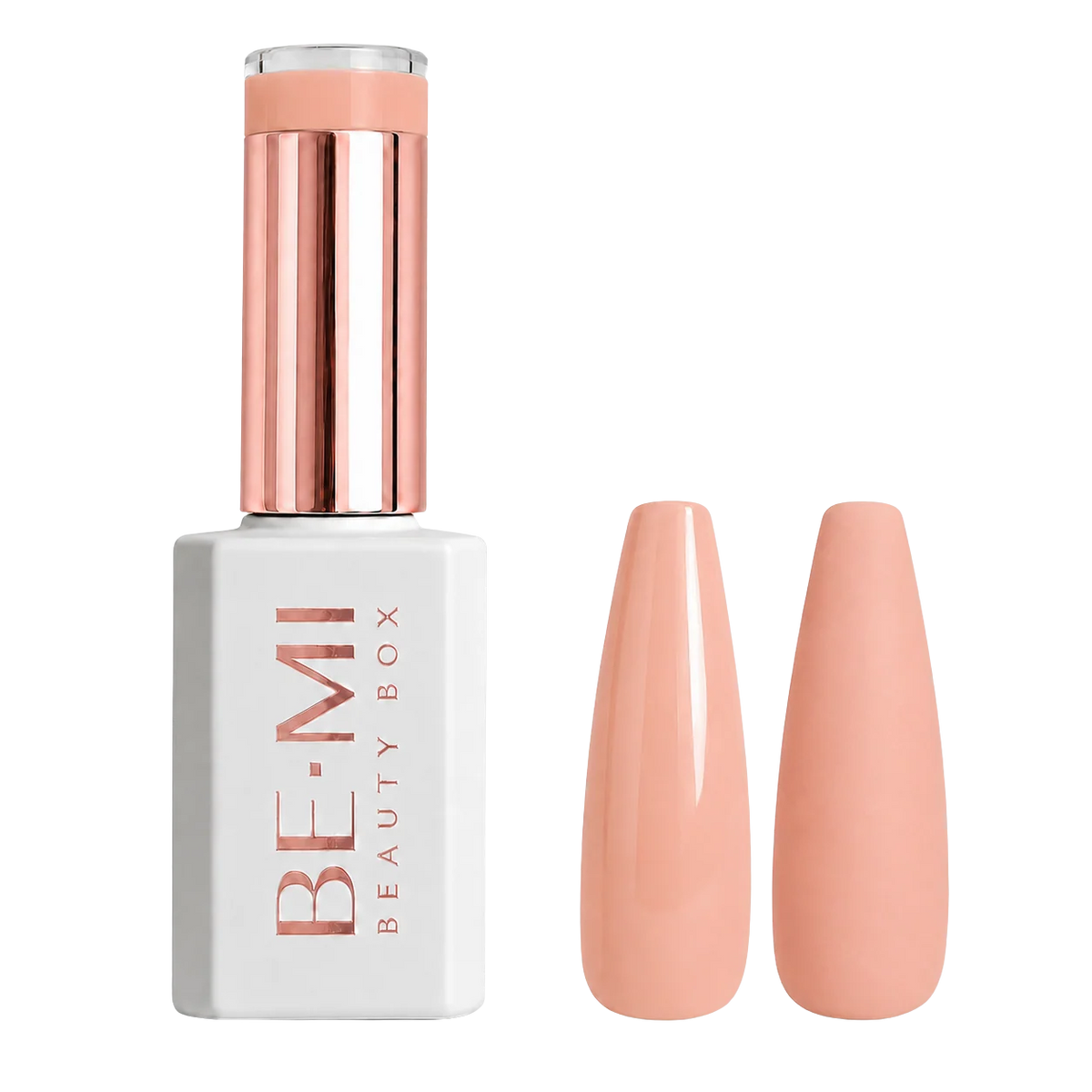 BEMI Creami Bellini SN03 sheer peach pink gel polish bottle.