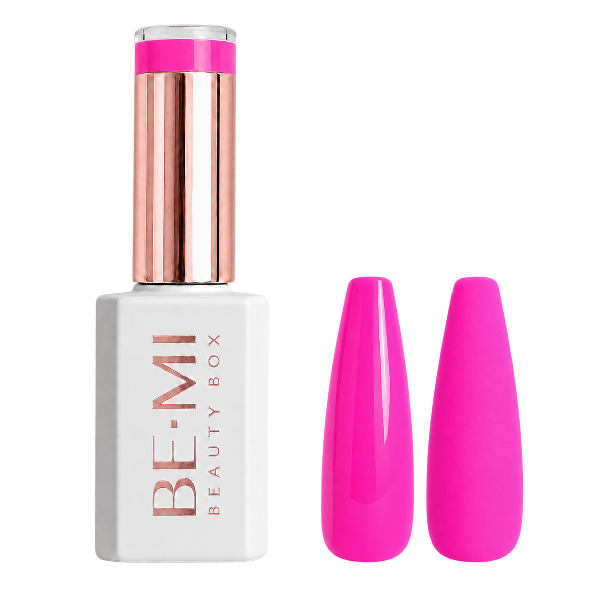 BEMI Creami Fever O05 vivid fuchsia pink gel polish bottle.