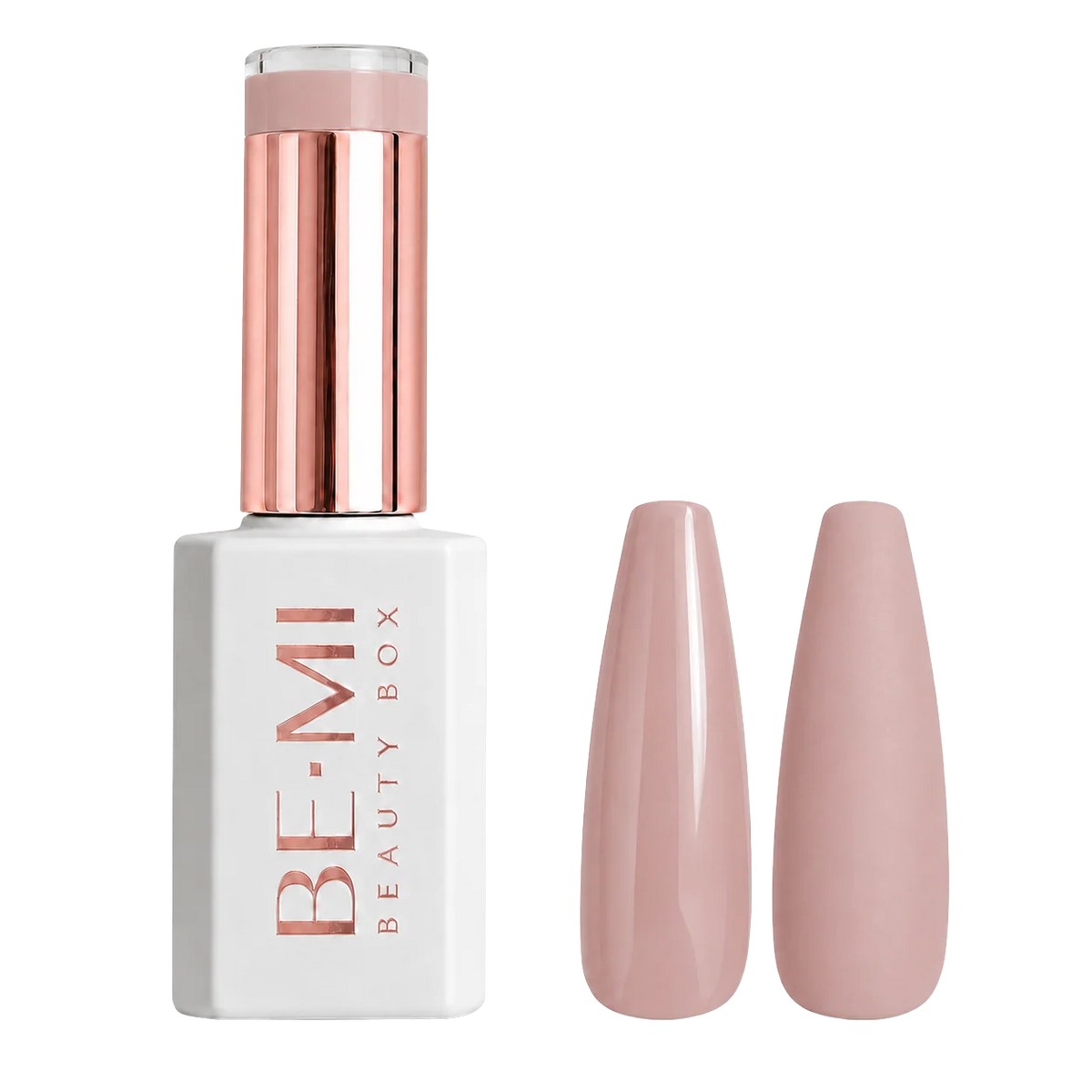 BEMI Creami Intimacy SN02 sheer rosy nude gel polish bottle.