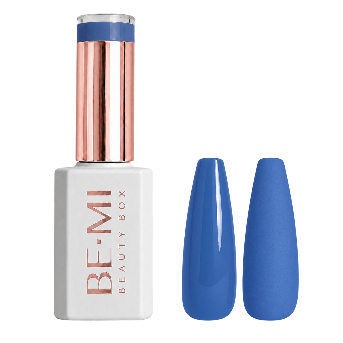 BEMI Creami Lucid O16 blue periwinkle gel polish bottle.