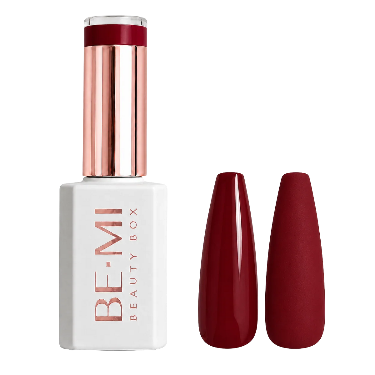 BEMI Creami Rouge R03 deep cherry crimson gel polish bottle.