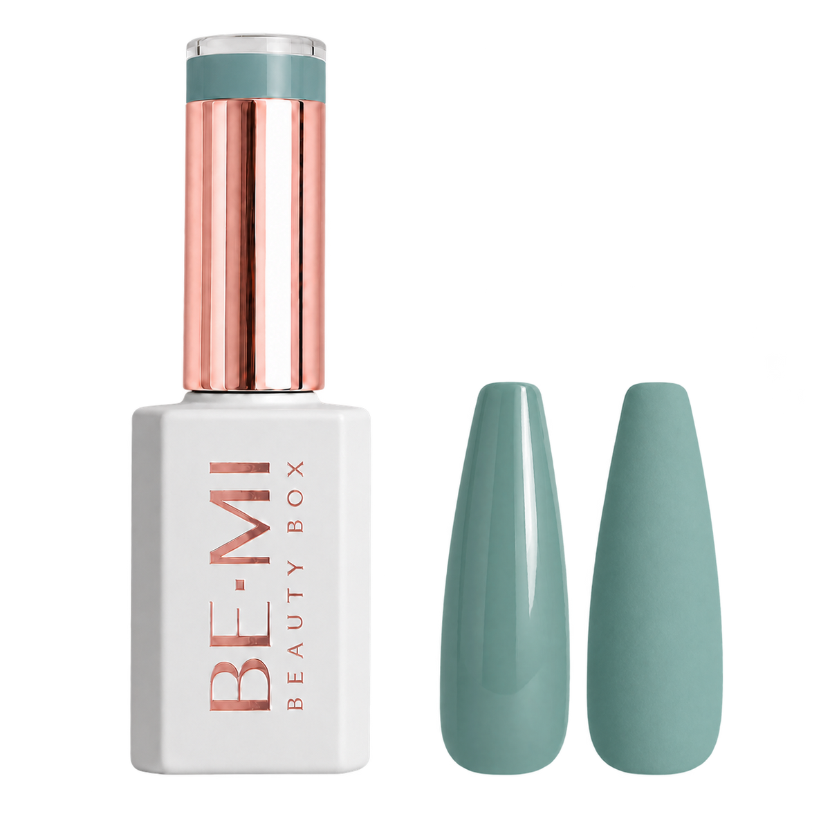 BEMI Creami Tidal P04 muted blue teal gel polish bottle.
