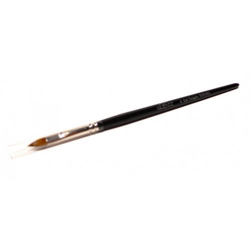 Akzentz Oval Cat Tongue Kolinsky Brush #6 detail brush