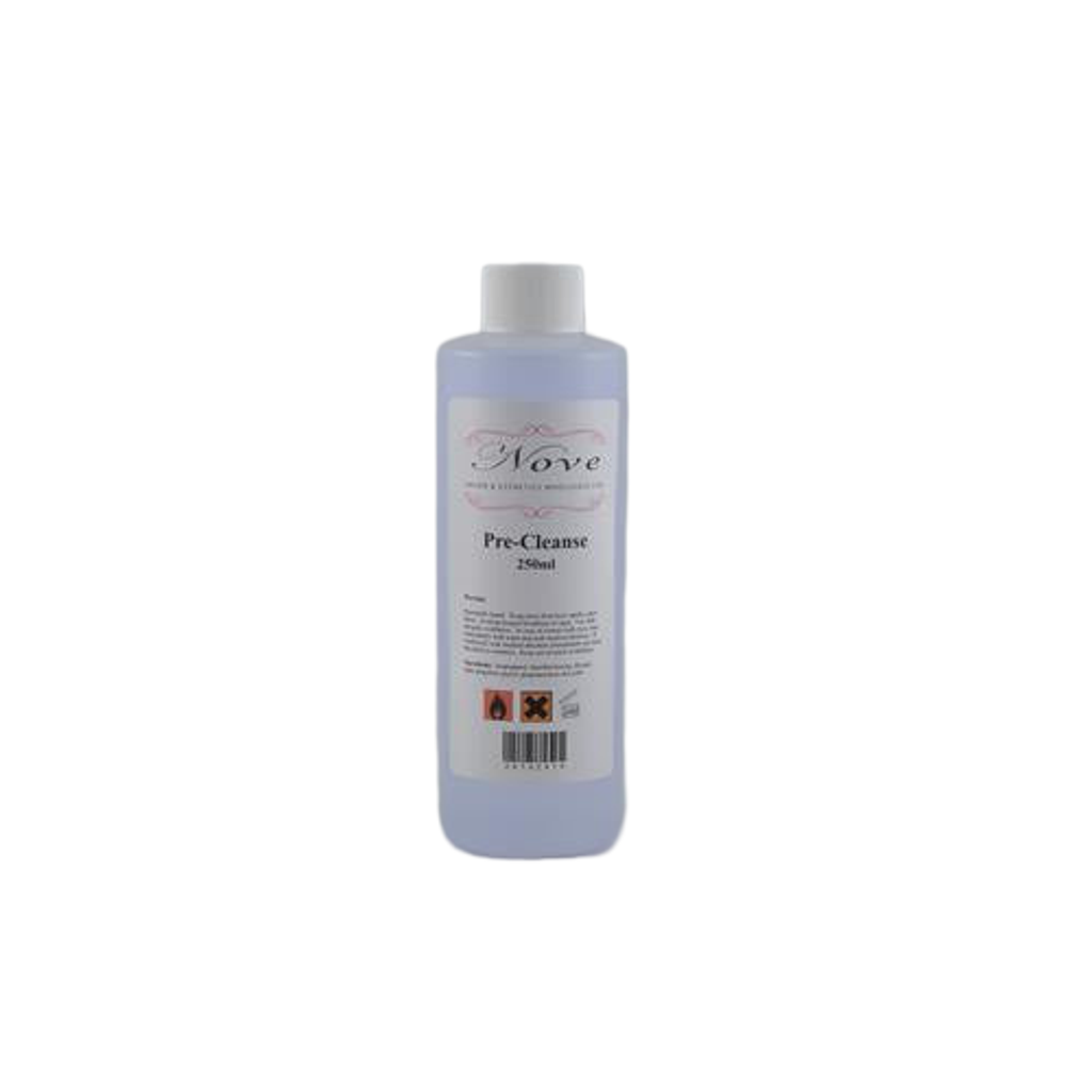 Nove Pre Cleanse 250ml salon prep liquid bottle