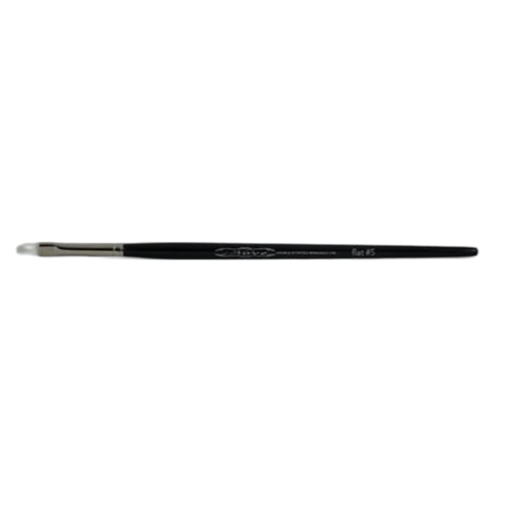 Nove White Synthetic Brush #5 thin synthetic nail brush