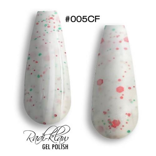Phat Kat Gel Polish Peppermint Confetti #005 10ml confetti gel polish color swatches