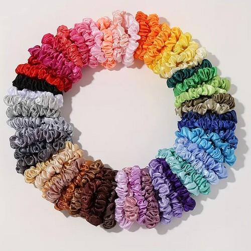 Nove Mini Satin Scrunchie Assorted Colors hair scrunchies