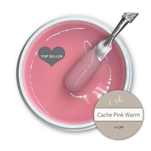 Amore Ultima Cache Pink Warm Gel 8ml professional gel nail product jar