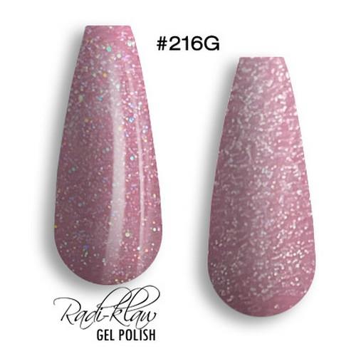 Phat Kat Gel Polish Rose Pink Glitter #216G 10ml glitter gel polish swatches