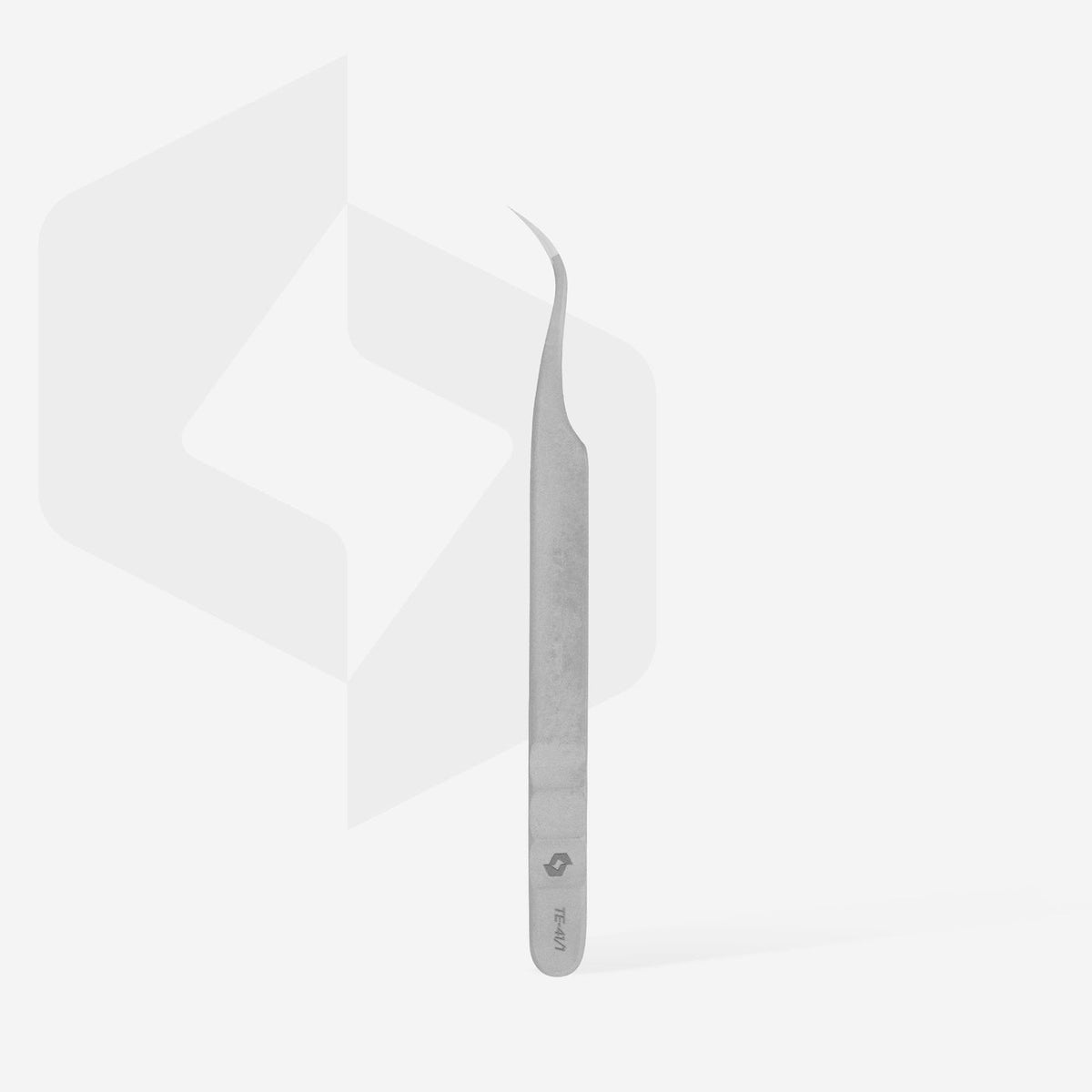 Staleks - (TE-41/1) - Professional Eyelash Tweezer - Curved - manufacturer photo 3