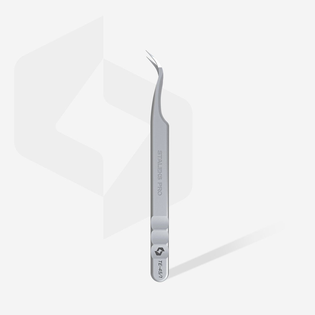 Staleks - (TE-45/1) - Professional Eyelash Tweezer - Volume Curved - manufacturer photo 3