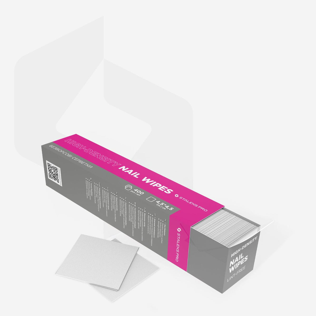 Staleks - (WS-400/1) - Lint-Free Nail Wipes - 400pk - manufacturer photo 2