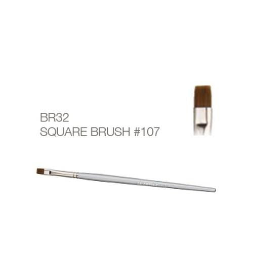 Akzentz Square Brush #107 with square bristle tip