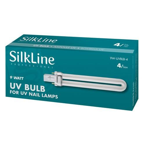Silkline UV Bulb 9 Watt 4 pack replacement UV bulbs box