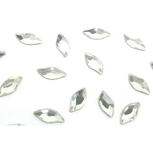 Nove Swarovski Crystal Leaf 12pk Swarovski nail crystals