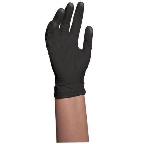BaByliss PRO Disposable Black Vinyl Gloves Large disposable glove box