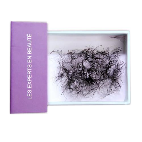 Roselisa D-Curl Loose Promade 10D 14mm Lash Extensions loose fan lash tray close up