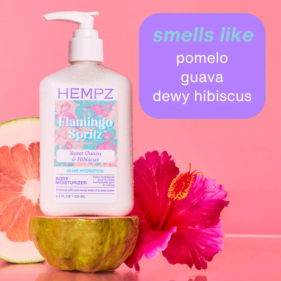 Hempz Flamingo Spritz 8.5oz lotion lifestyle or detail image