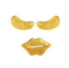 Roselisa Luxury 24K Gold under-eye and lip masks included in the 3-pair combo