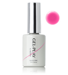 Akzentz Gel-Play Glass Pink 10 mL bottle with color-effect swatch