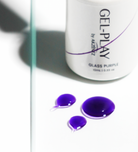 Brush with Akzentz Gel-Play Glass Purple translucent gel drops