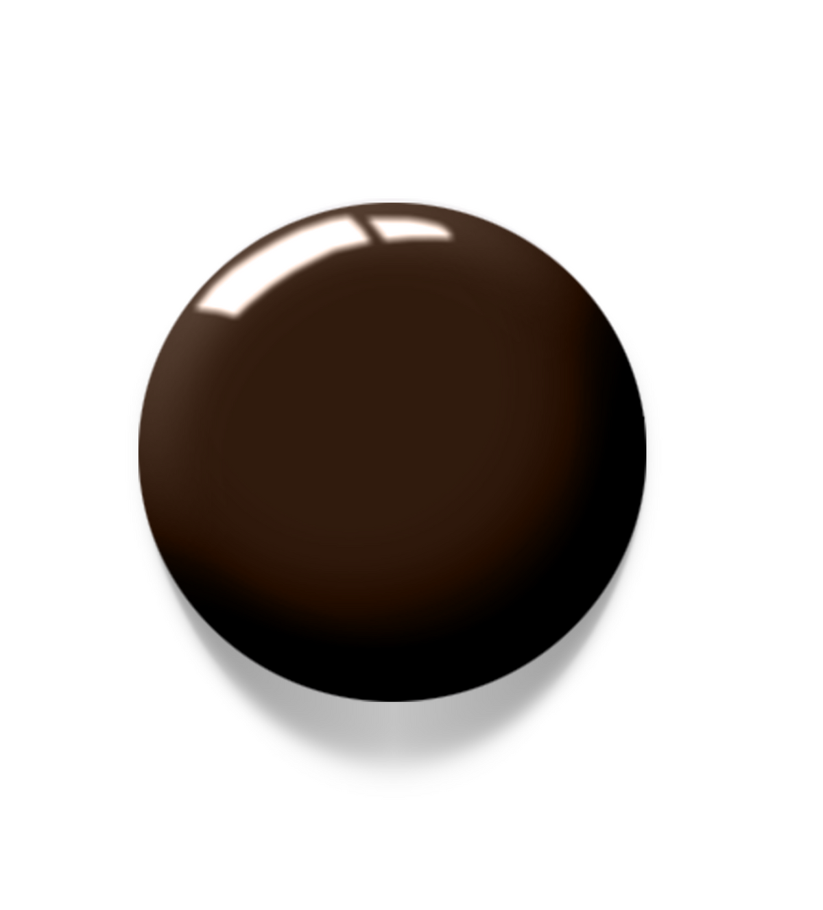 Akzentz Luxio Aficionado dark brown gel color swatch