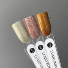 Akzentz Luxio metallic gel color swatch stick set including Champagne