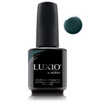 Akzentz Luxio Cypress 15 mL gel polish bottle with small round color swatch