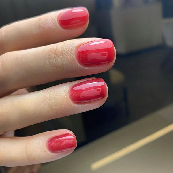 Akzentz Luxio Jelli Red gel color and finish