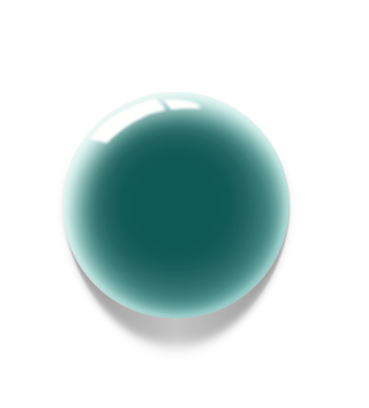 Akzentz Luxio Jelli Teal large round gel color swatch