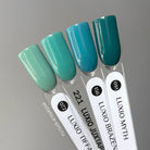Akzentz Luxio teal gel color swatch stick set including Juxtapose
