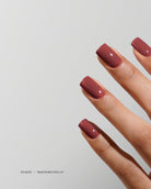 Akzentz Luxio Mademoiselle gel polish shown on manicured nails