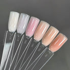 Akzentz Trinity Shades SC2, SC1, SW2, SW1, SN2, and SN1 nail swatches