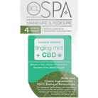 BCL Tingling Mint & CBD 4 Step Pedicure Pack pedicure kit package