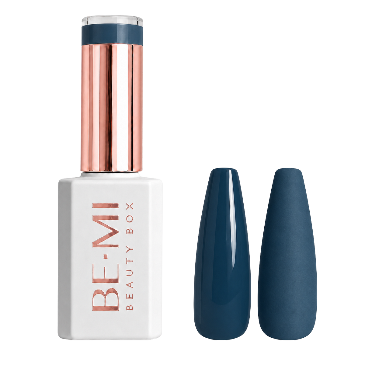BEMI Beauty Box Creami Amber F02 - 15ml gel polish bottle and colour swatches