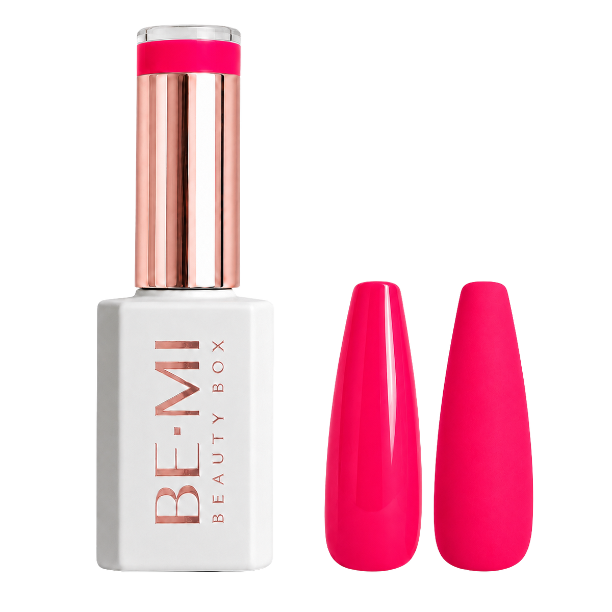 BEMI Beauty Box Creami Malibu O29 15ml gel polish bottle and colour swatches