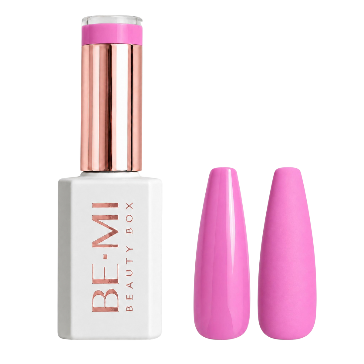 BEMI Creami SS04 Wisk Taker gel polish bottle and purple swatches